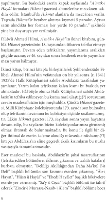 A’mak-ı Hayal (Açıklamalı Orijinal Metin)