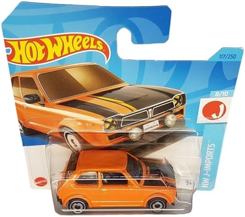 - ´73 Civic Custom - HW J- 8/10 - HKK67 - Kısa Kart - Turuncu - Mattel 2023