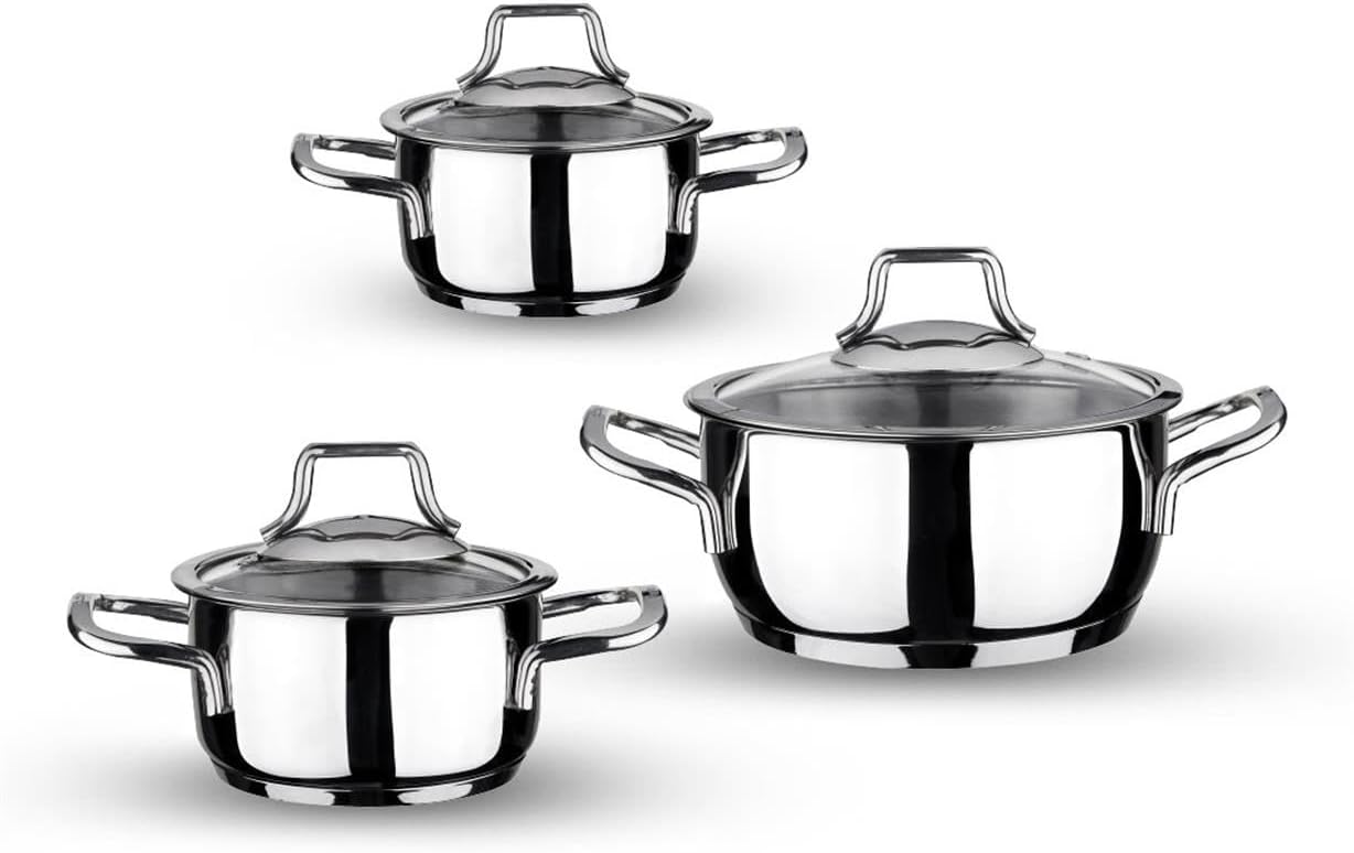 Topline 6 Parça Mini Tencere Seti 12-14-16Cm