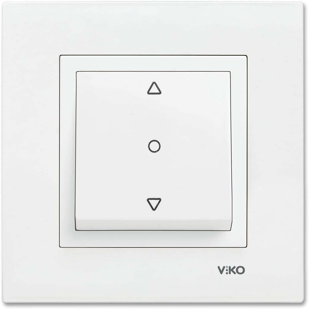 Beyaz Tek Düğmeli Jaluzi