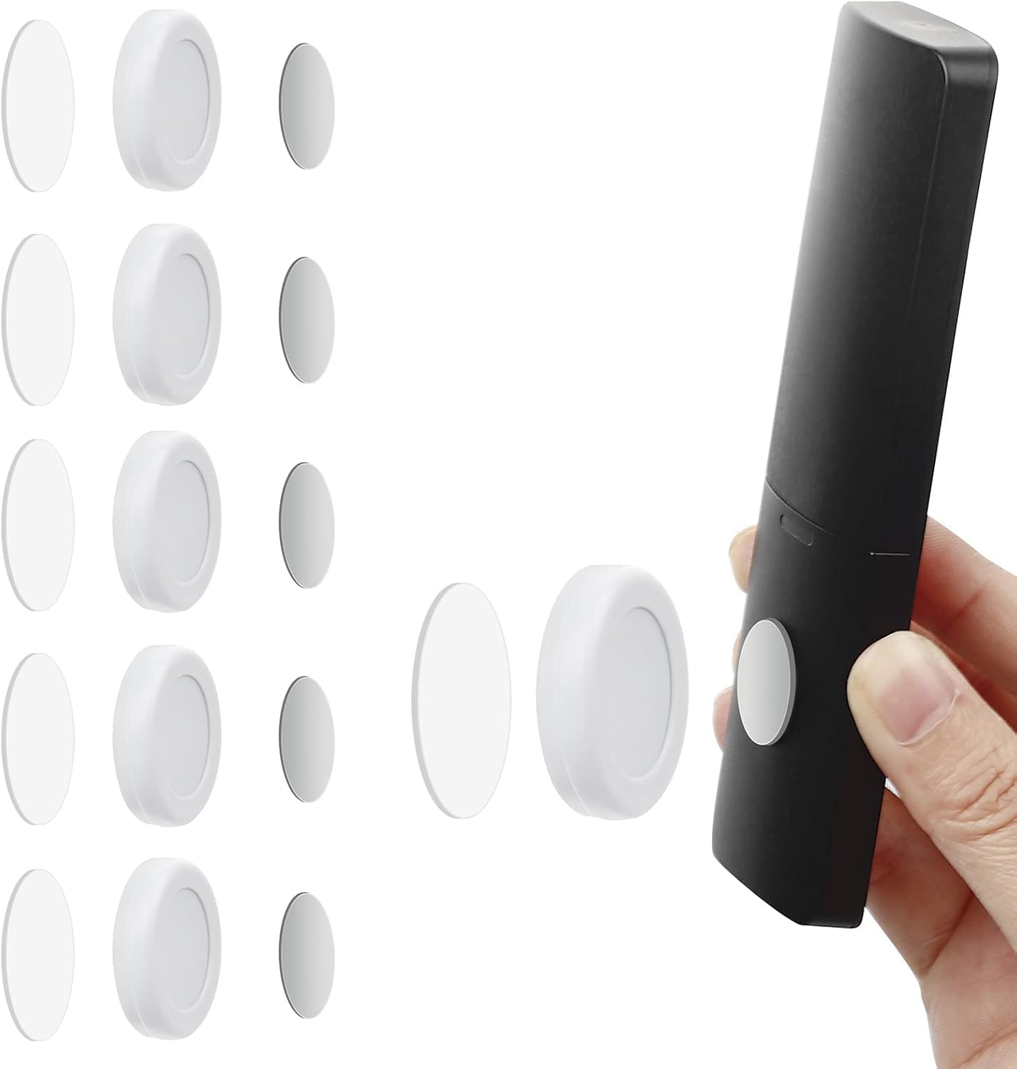 6'lı Manyetik Uzaktan Kumanda Tutucu Seti, TV, Klima ve Vantilatör Kumandaları için Duvara Monte Kendinden Yapışkanlı Düzenleyici, Telefon Şarj Aksesuarı Organizeri