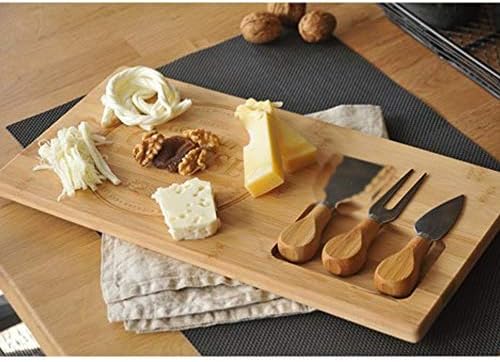 Diğer Bambu Peynir Sunum Tabağı, Meyve Yiyecek Tahta Sunum Tabağı 4 Parça