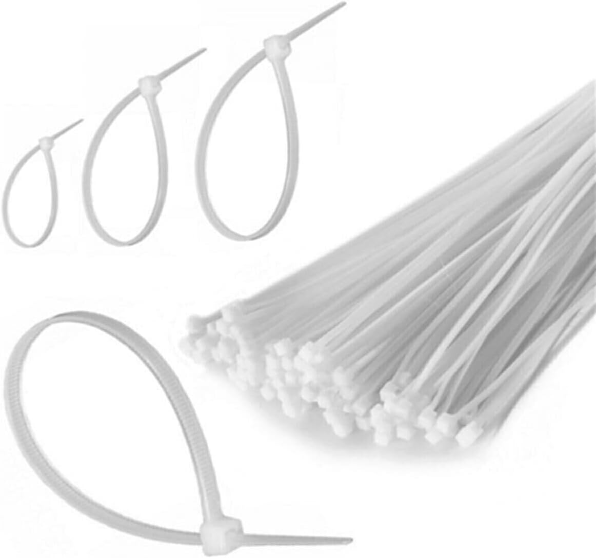 100 Adet Plastik Cırt Kelepçe Kablo Bağı Kablo Düzenleyici-4.8 X 380 MM (5122)