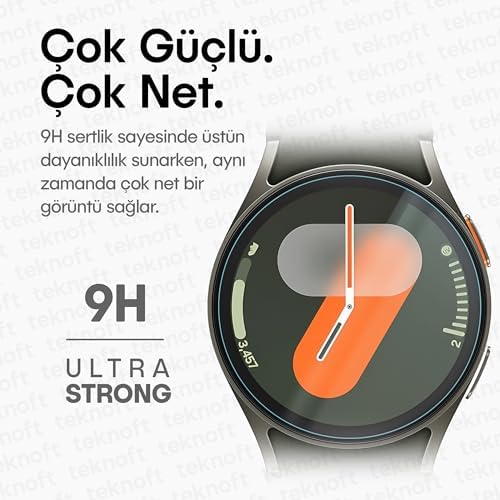 Galaxy 7 40mm için 2'li Paket (2 Adet) Kolay Kurulum Otomatik Hizalama Aparatlı Şeffaf 9H Sertliğinde Gerçek Temperli Cam Ekran Koruyucu