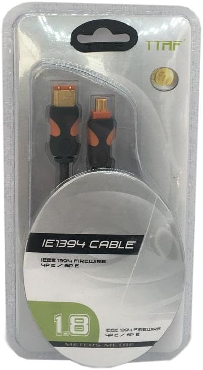 1.8 metre 1394 6 pin to 4 pin kablo 1.8 metre firewire kablo