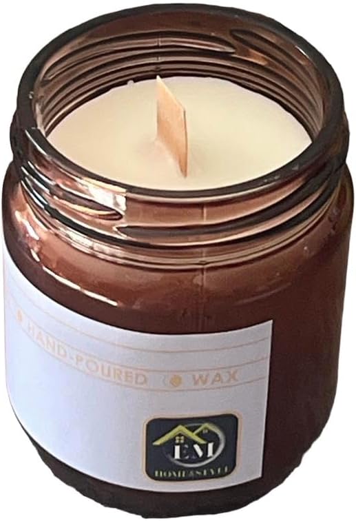 210 ml Paçuli&Bergamot&Tarçın Kokulu Kavanoz Mum