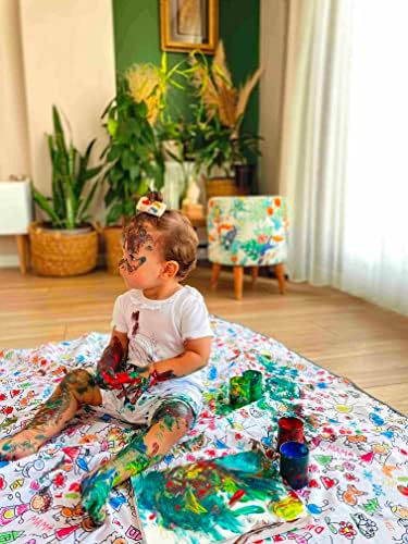 Su Geçirmez, Yer/masa Örtüsü, Aktivite, Yemek Ve Oyun Için, Doğa Dostu Ve Çevreci, Ekoteks Sertifikalı, (150x100cm)