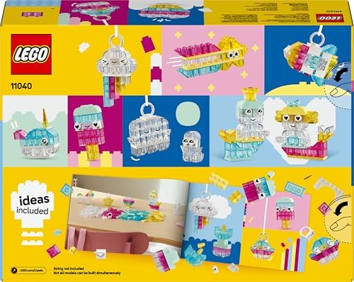 Sihirli Saydam Kutu 11040 – 5 Yaş ve Üzeri Çocuklar için Mini Figürler İçeren Renkli Parçalar ve Askı Parçaları Yapım Seti (340 Parça)