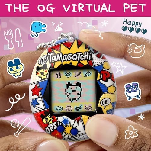 Tamagotchi Orijinal Sanal Bebek Çiçekli Kumaş Deseni