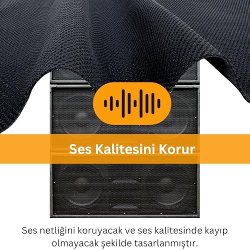 Hoparlör Kumaşı Airfile Örgülü Toz Engelleyici Kızılötesi Sinyalleri Engellemez 3D Akustik (100x150)