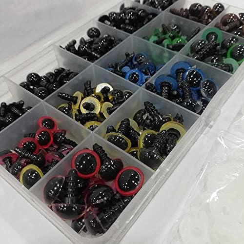 Amigurumi Kilitli Göz Seti Renkli (150 Çift) - Kutu Hediyeli