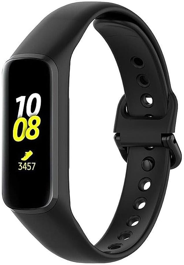 Galaxy Fit2 İle Uyumlu Bileklik Kayışı Termoplastik Kordon CordFit Siyah