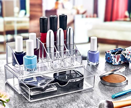 Akay Plastik Bee Home Çekmeceli Makyaj ve Makyaj Pamukluğu Organizer Seti