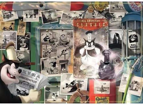 168873 1000 Parçalı Puzzle Villains: Pete, Renkli