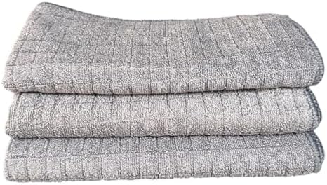 - Mikrofiber Mutfak Temizlik Bezi, Leke Tutmaz Temizlik için Kareli Bez - 40x40 cm - 3 Adet