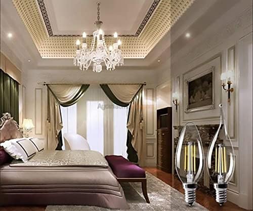 4W/3000K Kıvrık Buji LED Flament Ampul (G.ışığı) CATA