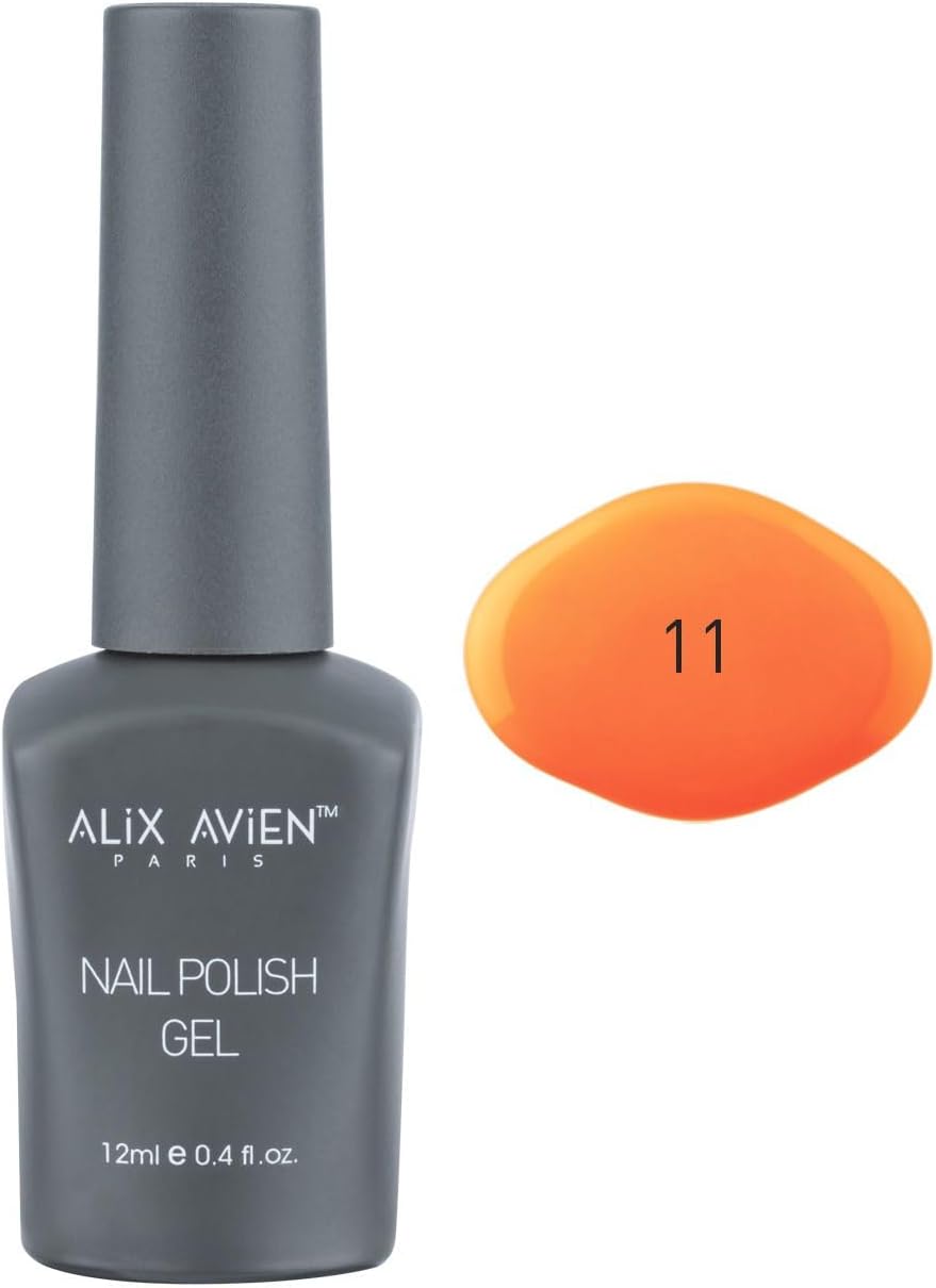 Uv Kalıcı Neon Turuncu Jel Oje 11 - Gel Polish - 12 ml