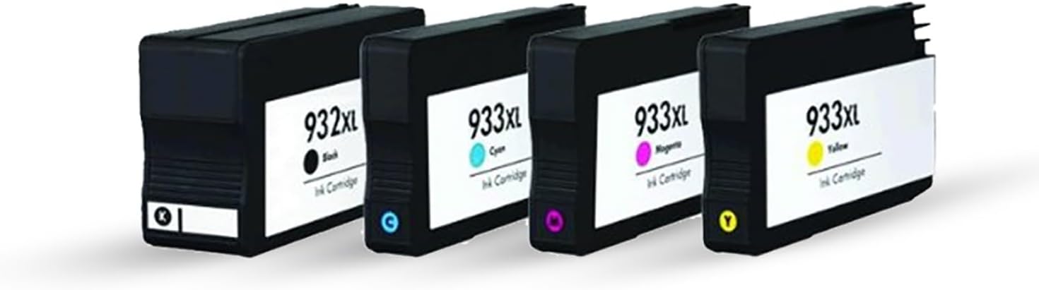 Bitmeyen Kartuş Hp Uyumlu Muadil Kartuşlar, 1 Takim (4 Adet) Bk Hp 932Xl/933Xl Uyumlu Kartuşlar - Hp 6700/6100/ 7510/7110/ 7610/7612 Uyumlu