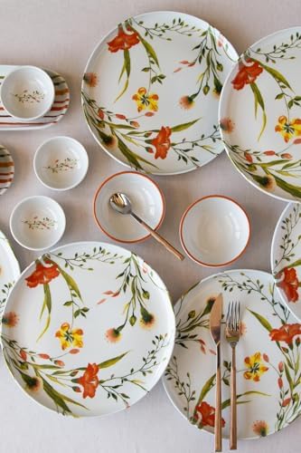 Porselen 14 Parça 6 Kişilik Kahvaltı Takımı