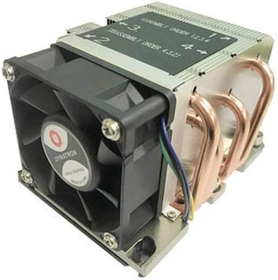 DYNATRON A 2637 Intel CPU Soğutucu 2U B5 LGA3647dar 56x95mm Alüminyum Soğutucu Isı Borusu Aktif PWMundbiszu205WTDP