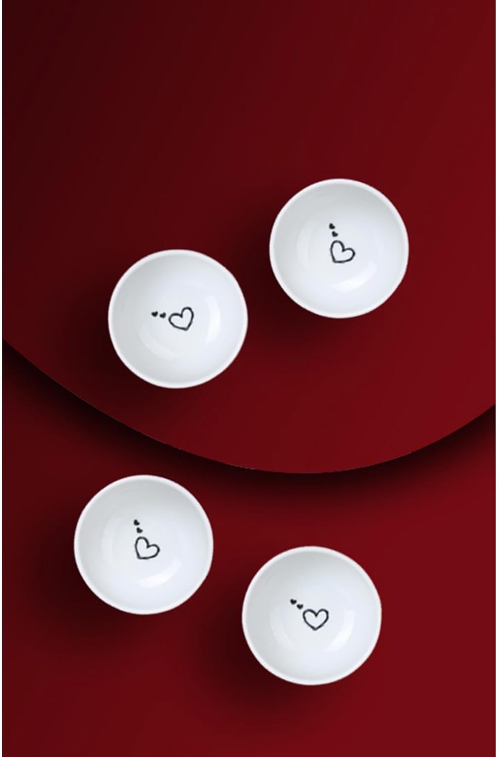 Porselen Pretty 4 parça 8 cm Kase Seti