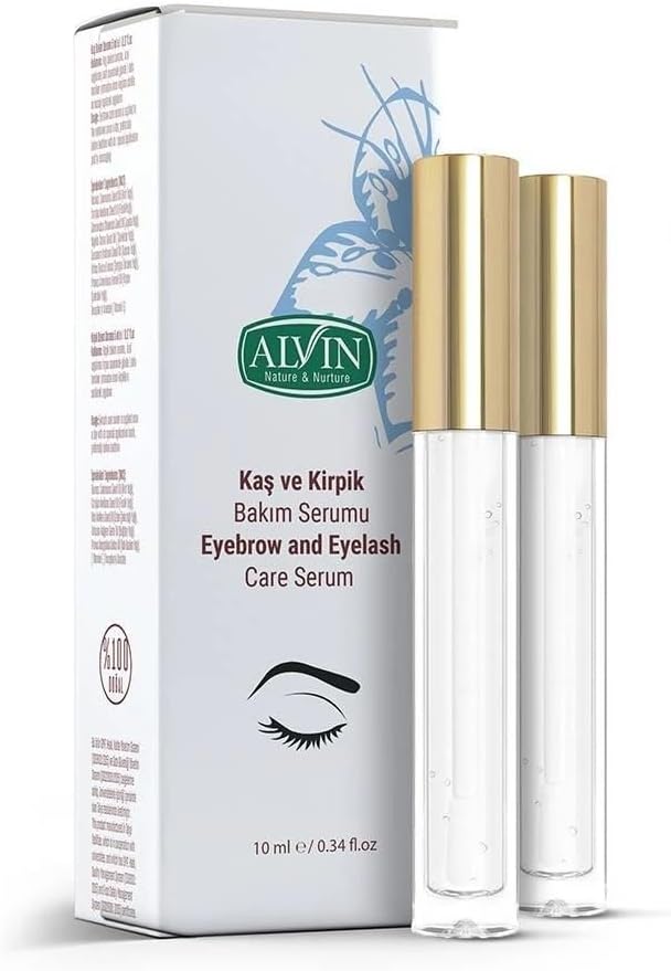 Alvin Kaş ve Kirpik Bakım Serumu, 7 Özel Yağ ve E Vitamini, 10 ml