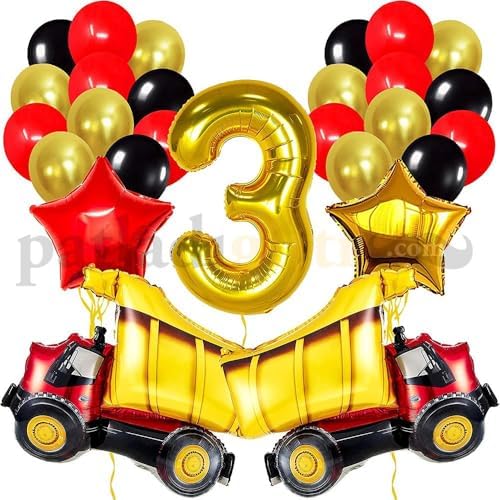 Patladı Gitti 3 Yaş İnşaat Temalı Doğum Günü Parti Kutlama Seti