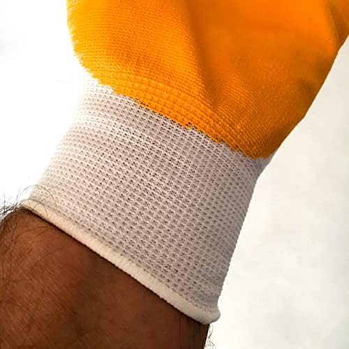 10 Çift İç veya dış mekan çalışmaları, genel bakım, inşaat, bahçe, çevre düzenlemesi, endüstriyel işler ve daha fazlası için koruyucu eldiven