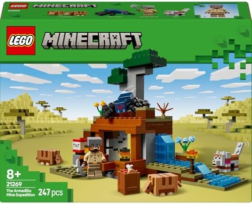 Armadillo Maden Keşfi 21269 – 8 Yaş ve Üzeri Erkek ve Kız Çocuklar için Mağara Örümceği ve Kurt Figürleri İçeren Rol Yapım Oyuncağı Yapım Seti, Doğum Günü Hediyesi Fikri (247 Parça)