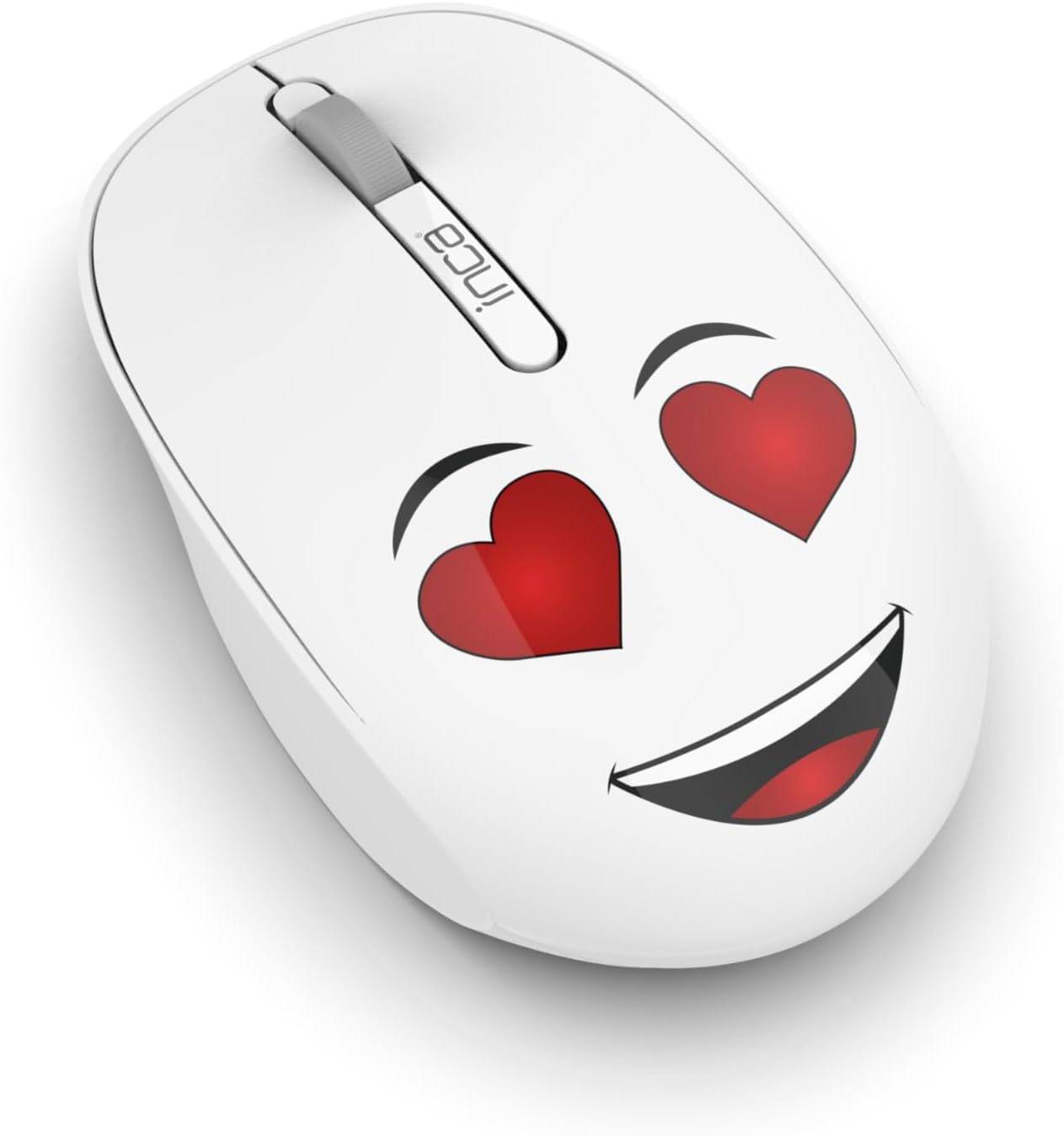 WENNY IWM-245BT DESİNG 3D WİRELESS MOUSE- BEYAZ, Sevimli Emoji Karakterli,2.4 GHz USB,Ergonomik Zarif Kullanım Şekli, Konforlu Dokunuş Hissi,1200 Dpi, 10M Çekim Mesafesi,Uyku Modu