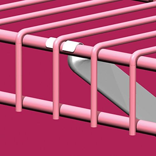 56606 Tel Raf için 12 İnç Destek Braketleri, 2'li paket, Beyaz