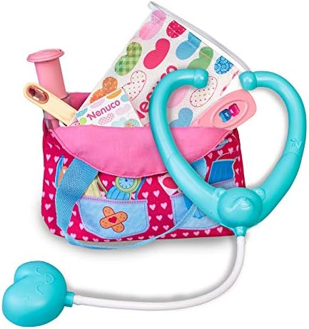 Nenuco Acil Durum Çantası, oyuncak bebekler için tıbbi aksesuarlar, 3 yaş ve üzeri çocuklar için ideal hediye (Famosa 700016295)