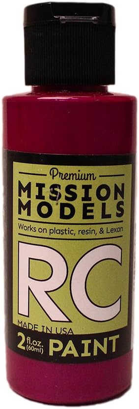 Models MMRC-032 Su Bazlı RC Boya, 2 Oz Şişe, Yanardöner Şeker Kırmızı