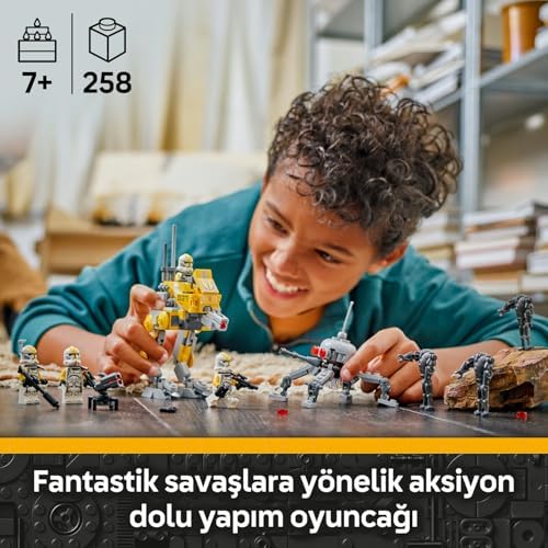 327. Star Corps Klon Trooper Savaş Paketi 75431 – 7 Yaş ve Üzeri Çocuklar için Yaratıcı Oyun Deneyimi Sunan Askeri Araç ve Silah İçeren Model Oyuncak Yapım Seti (258 Parça)