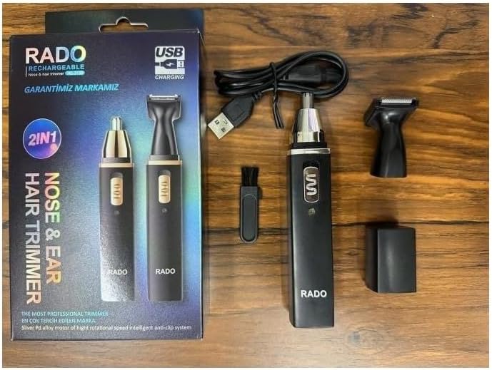 Jouis Traş ve Burun Kılı Kesme Makinesi, 2'si 1 Arada Şarj Edilebilir Burun, Ense ve Kulak Kılı Kesme Makinesi, Kadınlar İçin Tüy Kesme Çift Başlık Kolay Kullanım