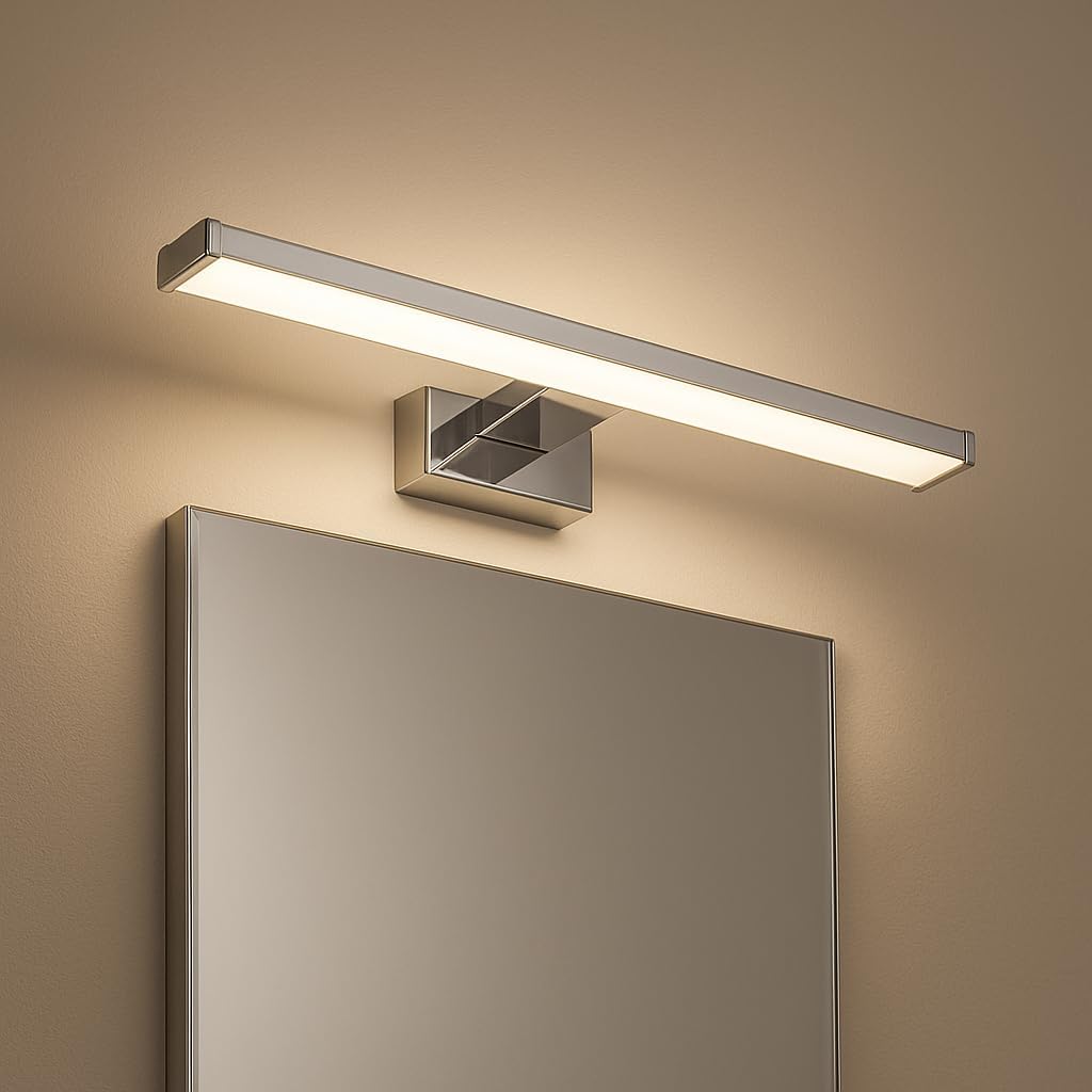 Leylek 8W 4200K LED Ayna ve Resim Apliği 40 cm 220V 720 Lümen – Krom Gövde, Doğal Beyaz Işık, Modern Duvar Üstü Aydınlatma