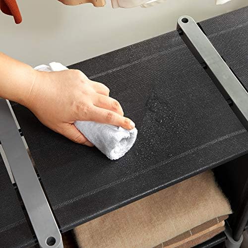 6'lı Küp Kitaplık, DIY, Oturma Odası için Organizatör, Siyah LSN63H