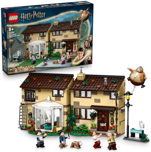 Potter Privet Drive: Marge Hala’nın Ziyareti 76451-8 Yaş ve Üzeri Çocuklar için Sergilenebilir Koleksiyonluk Yaratıcı Oyuncak Yapım Seti, Doğum Günü Hediyesi (639 Parça)