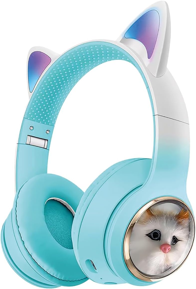 5.3 Kedili Kulak Üstü Bluetooth Kulaklık Yeşil BLT-45