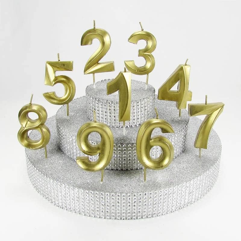 2 İki Rakamlı (Altın) Mum 6.5 Cm