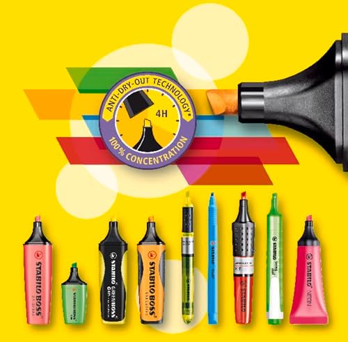 flash - Fosforlu Kalem - 4'lü Paket - Çeşitli Renkler