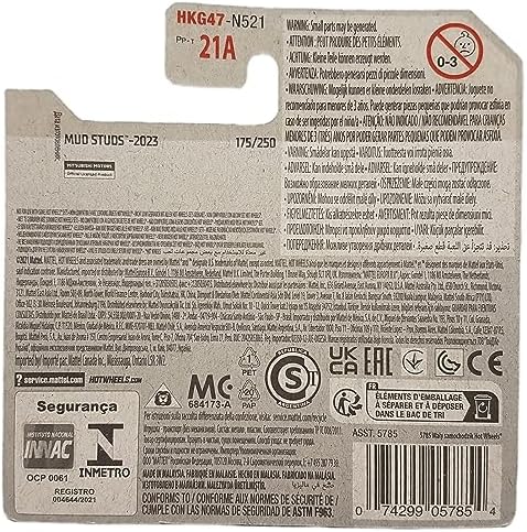 - Bajero - Mud Studs 3/5 - HKG47 - Short Card - Ralli Art - kırmızı - Mattel 2023