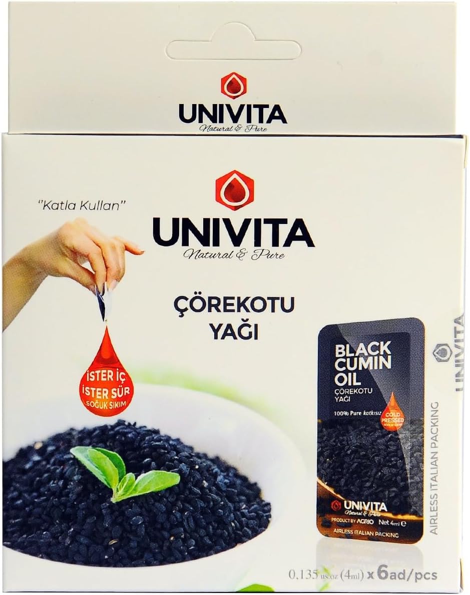 %100 Doğal Katkısız Çörek Otu Yağı - Saç Güçlendirici/Black Cumin Oil 4ml X 6 Adet
