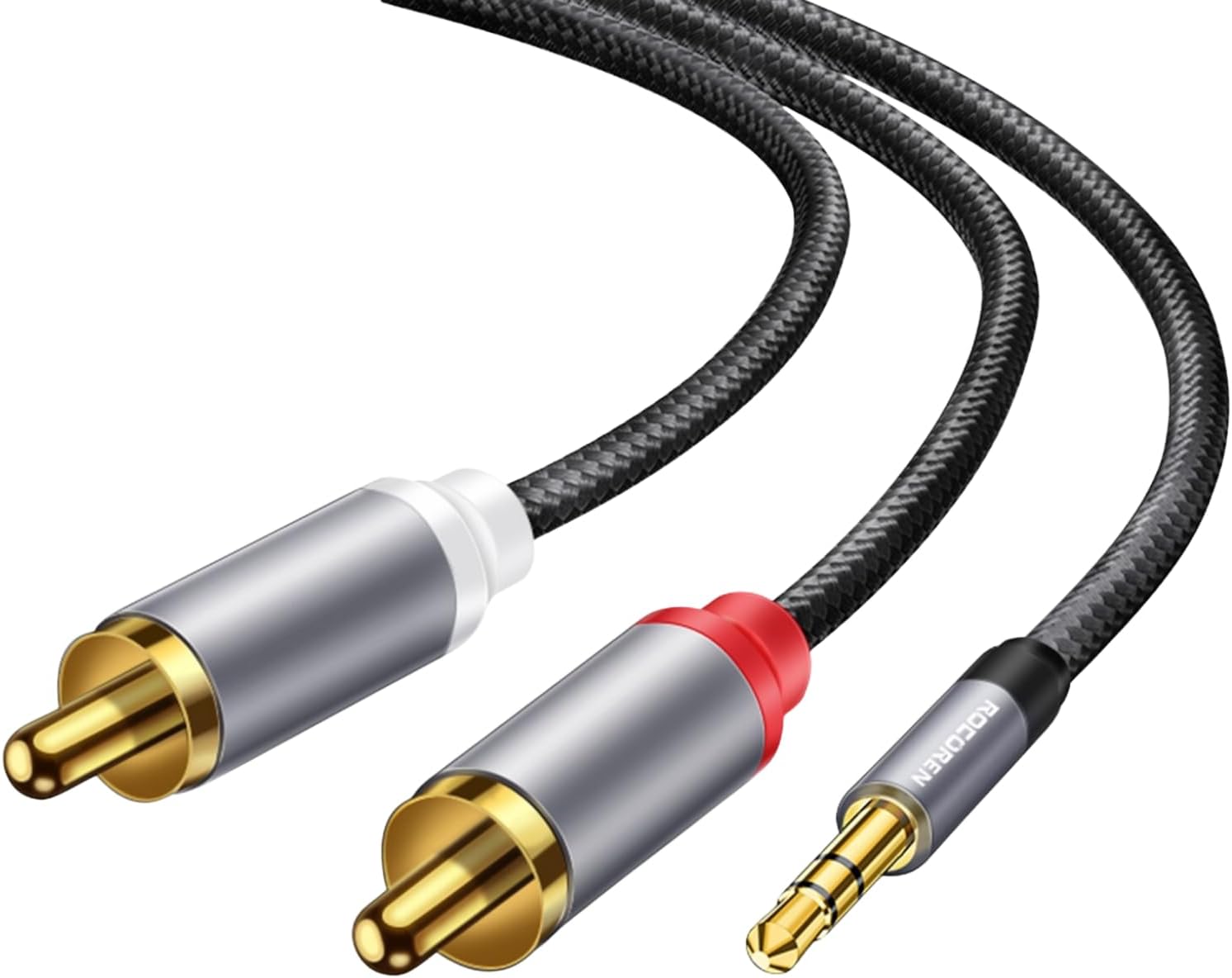 3.5mm AUX to RCA Hi-Fi Ses Kablosu 1 Metre