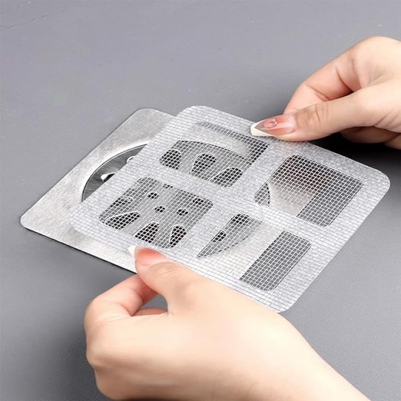 20 Adet Lavabo Gider Süzgeci,Banyo Gideri Süzgeci ve Yapışkanlı Mutfak Evye Çöp Ayırıcı Seti, Saç Kıl Tutucu