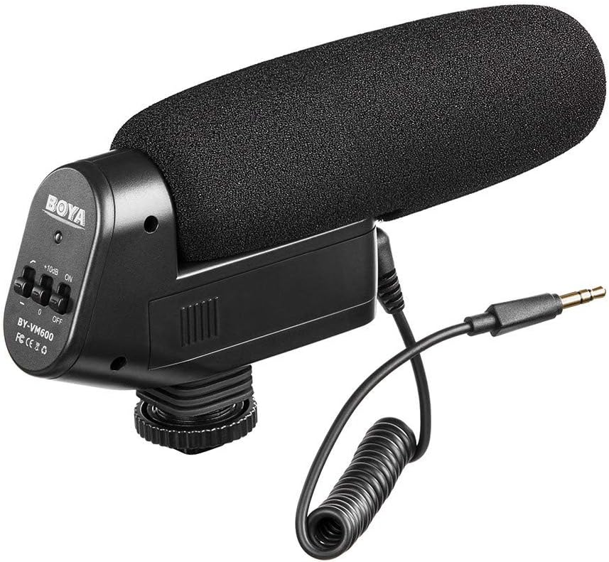 BY-VM600 Profesyonel Shotgun Mikrofon, Siyah