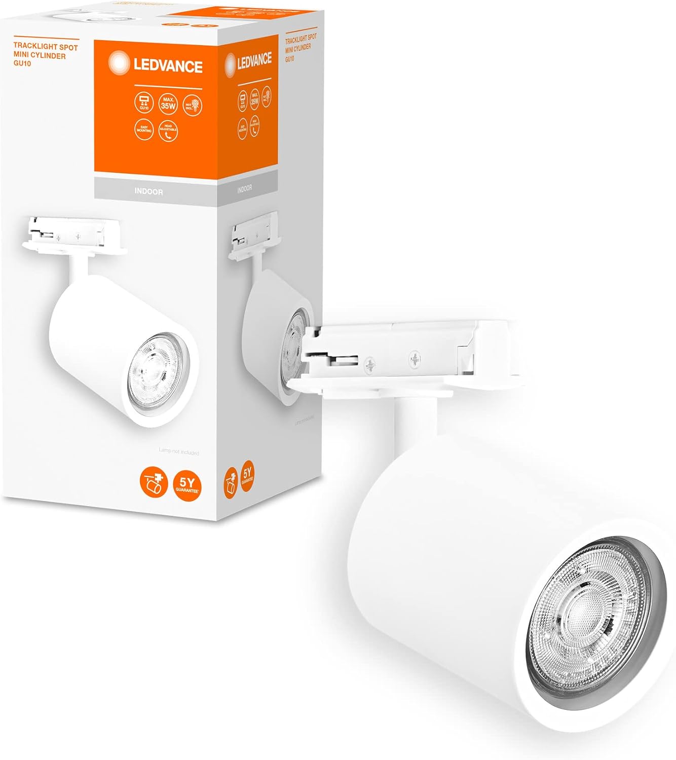 Tracklight ray sistemi mini lamba başlığı, siyah,