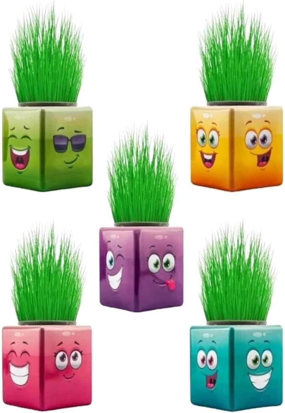 ÇİM ADAM ÇİMOJİ 32'Lİ RENKLİ KÜP ŞEKLİNDE çimadam çimoji