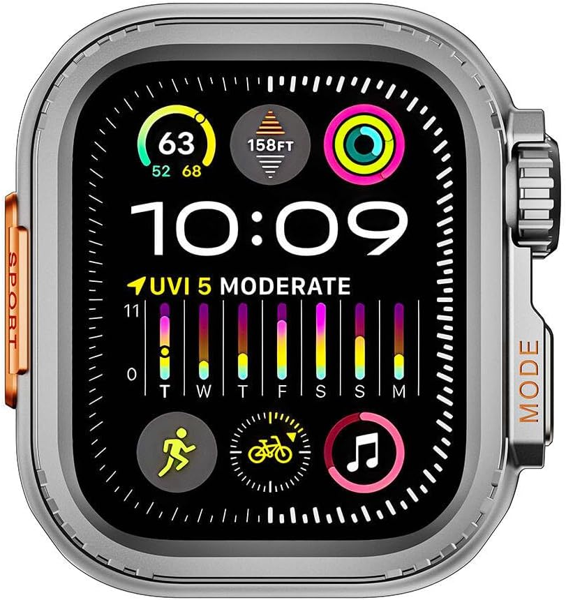 ile uyumlu 44mm to ile uyumlu Ultra 49mm Kasa Dönüştürücü Gard 33 Gri