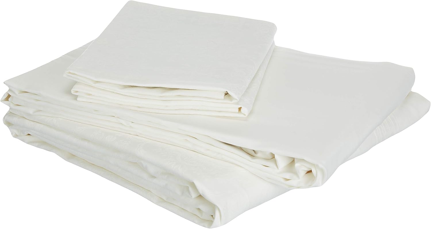 Diana Düz %100 Pamuk Pamuk Diana Çift Kişilik Nevresim Takımı, Beyaz, Çift Kişilik